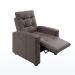 Poltrona Reclinável Titano Revestimento Sintético Marrom