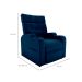 Poltrona Reclinável Toro Veludo Azul