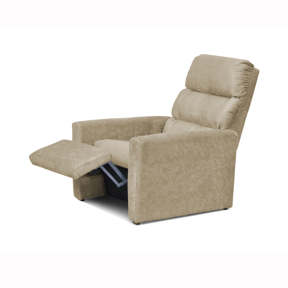 Poltrona Reclinável Turin Suede Amassado Bege