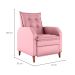 Poltrona Reclinável Yaris Veludo Rosa