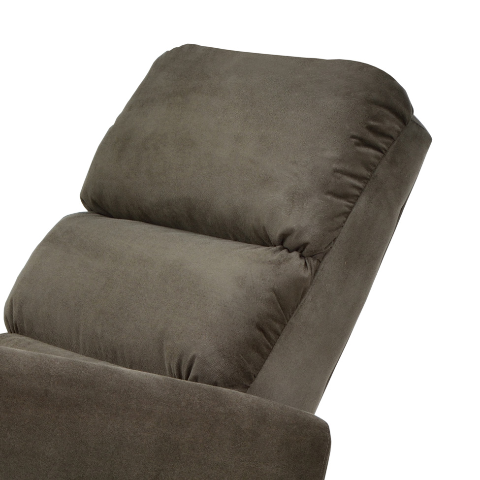Poltrona Reclinável com Balanço Fiesta Suede Marrom