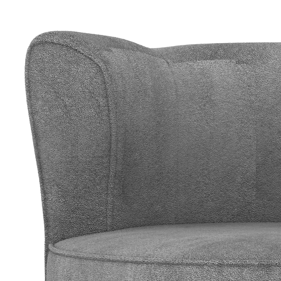 Poltrona Savana Bouclé Cinza