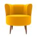 Poltrona Savana Veludo Amarelo