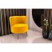 Poltrona Savana Veludo Amarelo