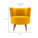 Poltrona Savana Veludo Amarelo