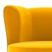 Poltrona Savana Veludo Amarelo