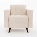 Poltrona Vitrola Suede Bege