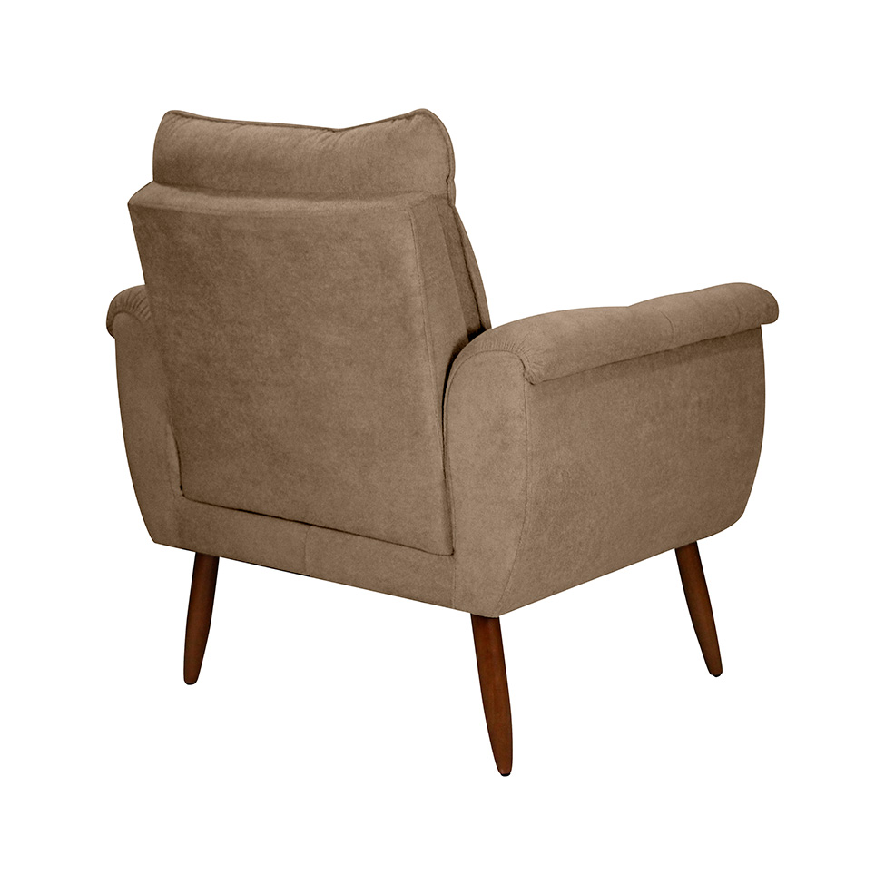 Poltrona Xangai Bouclé Marrom