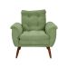Poltrona Xangai Bouclé Verde Oliva