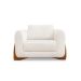 Poltrona Yves Bouclé Off White