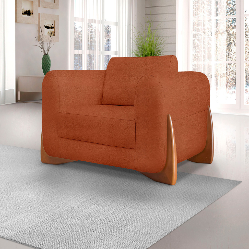 Poltrona Yves Bouclé Terracota