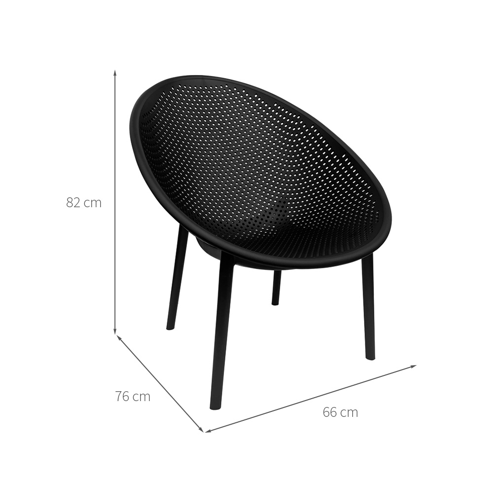 Poltrona para Jardim Drops Preta