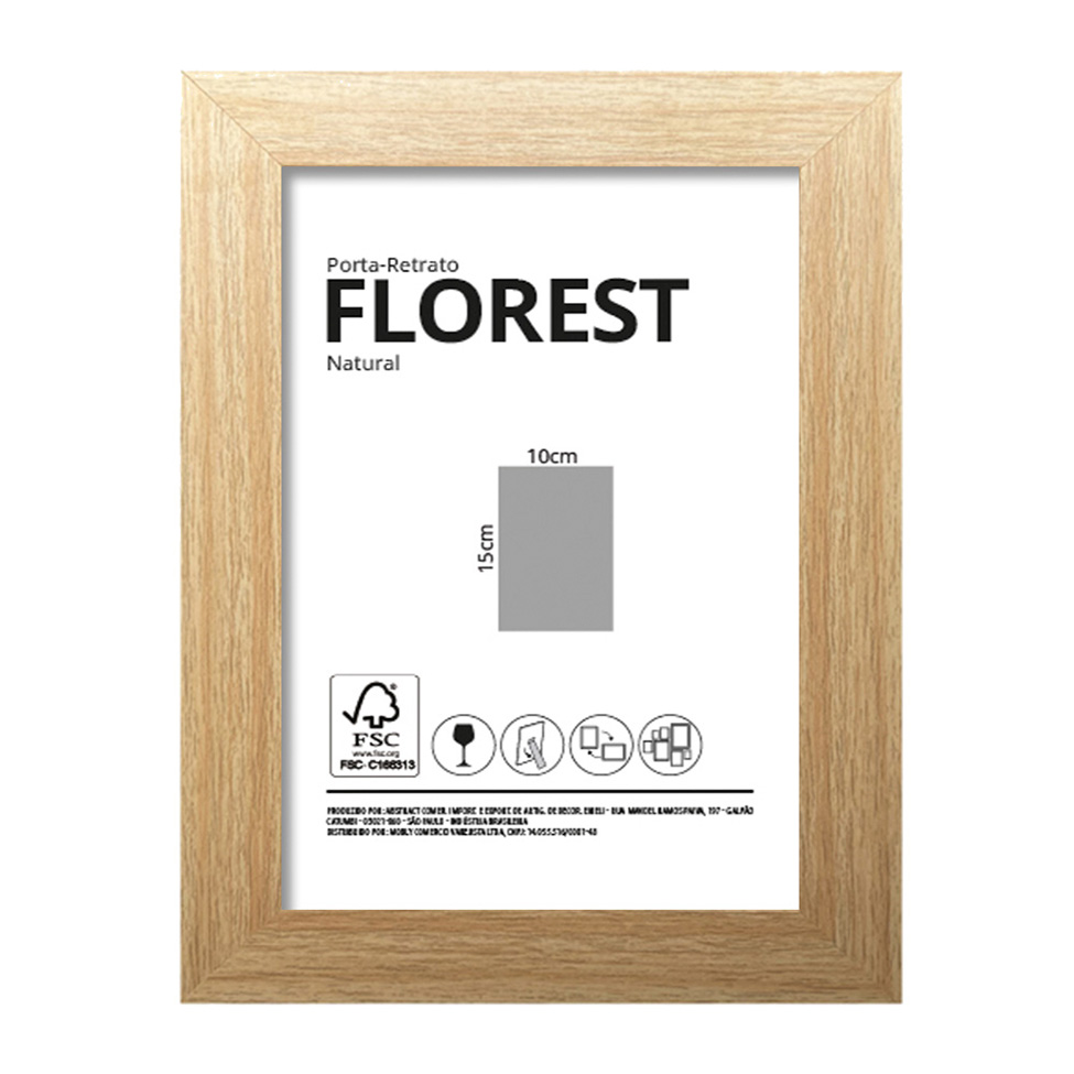 Porta-Retrato 10x15 Florest Natural