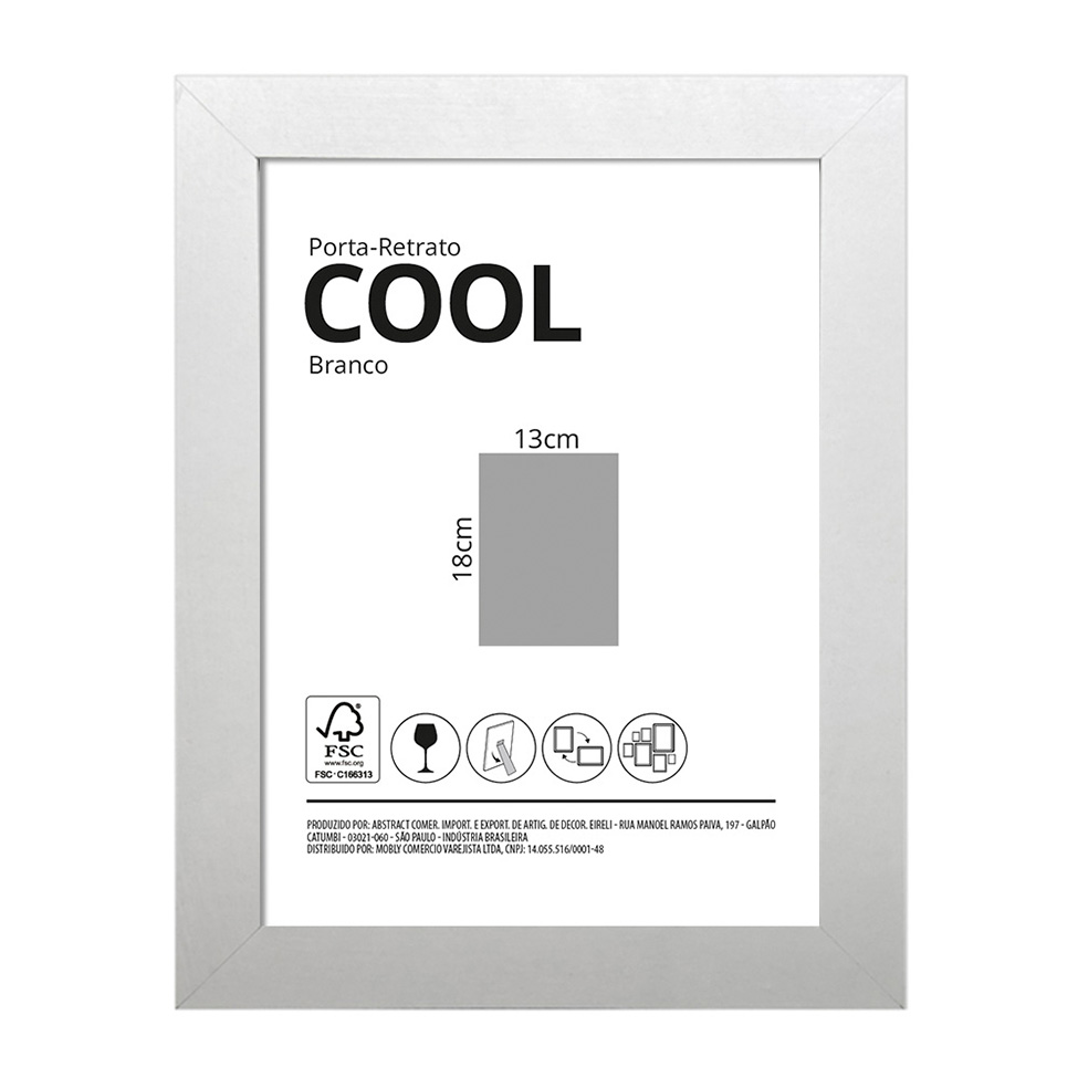 Porta-Retrato 13x18 Cool Branco