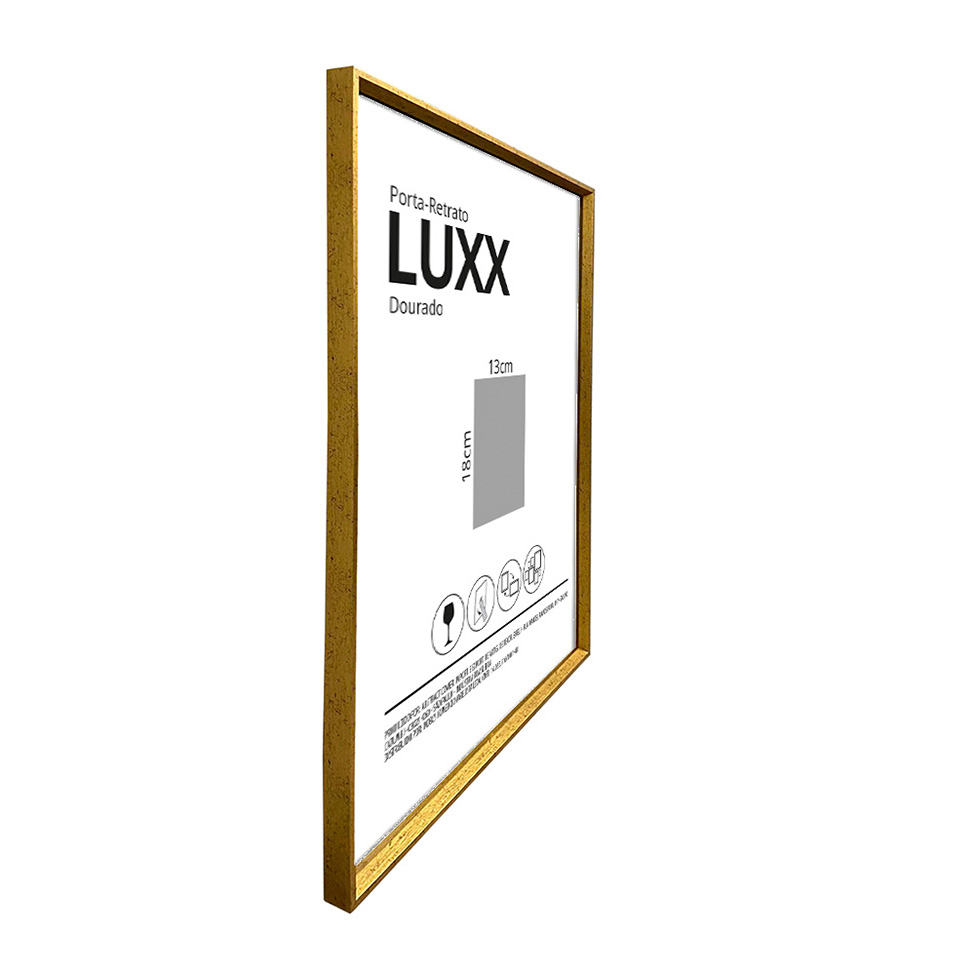 Porta-Retrato 13x18 Luxx Dourado