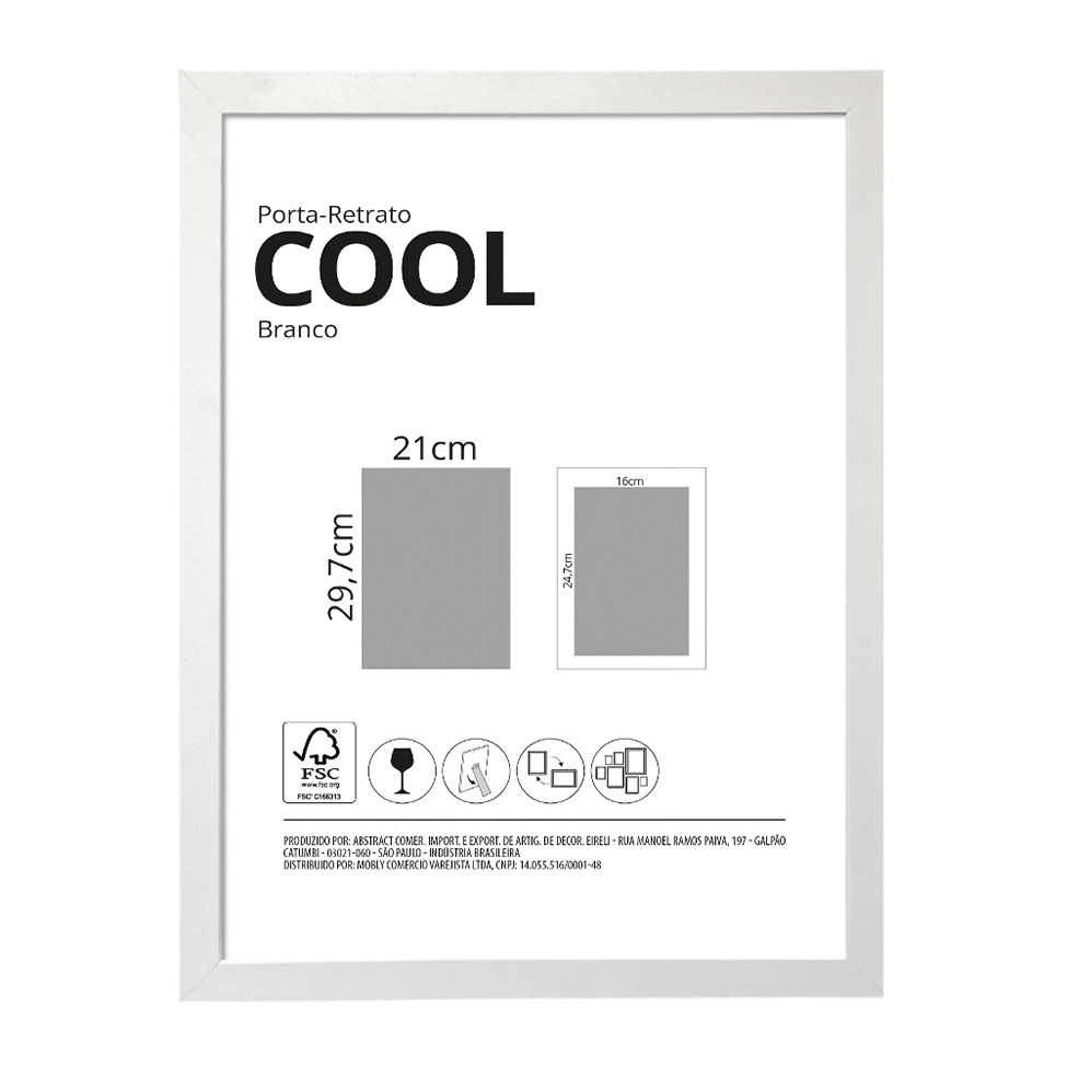 Porta-Retrato 21x29 Cool Branco