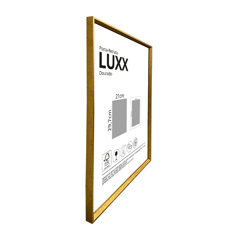 Porta-Retrato 21x29 Luxx Dourado