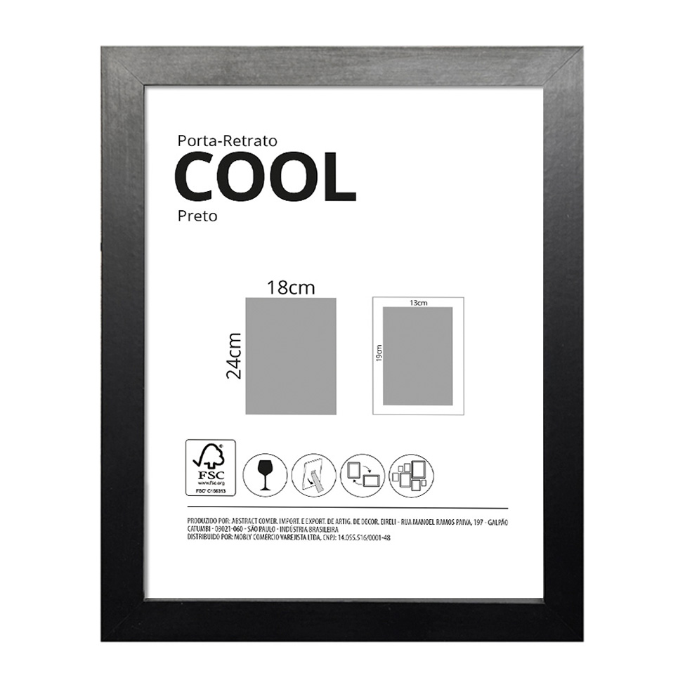 Porta-Retrato 24x18 Cool Preto
