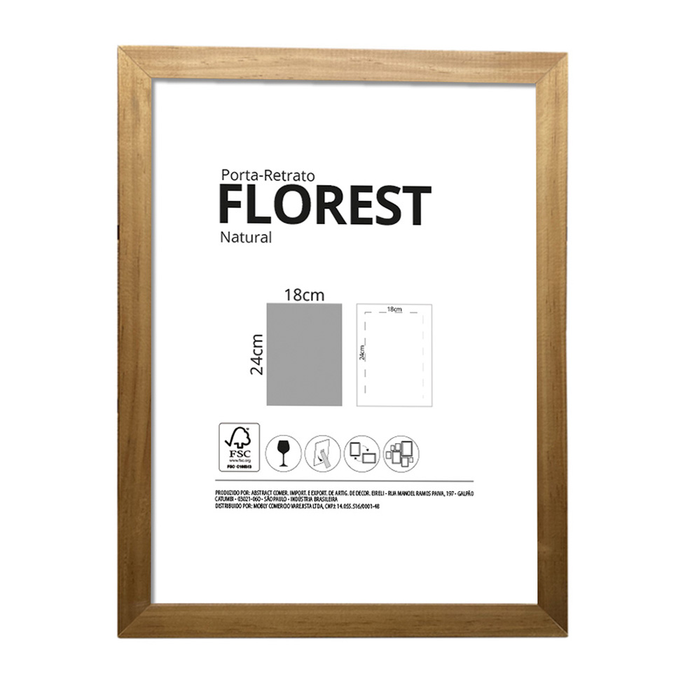 Porta-Retrato 24x18 Florest Natural