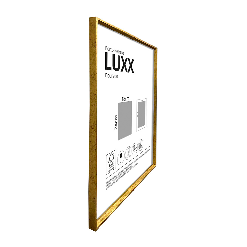 Porta-Retrato 24x18 Luxx Dourado