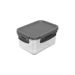 Pote Retangular Click Transparente e Chumbo 560 ml