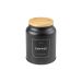 Pote para Café Sense Preto e Bambu