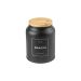 Pote para Snacks Sense Preto e Bambu