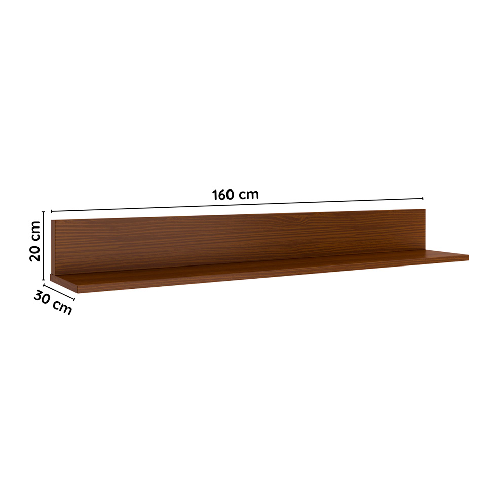 Prateleira Bossa Imbuia 160 cm