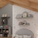 Prateleira Infantil Nuvem 100% MDF Fendi 80 cm