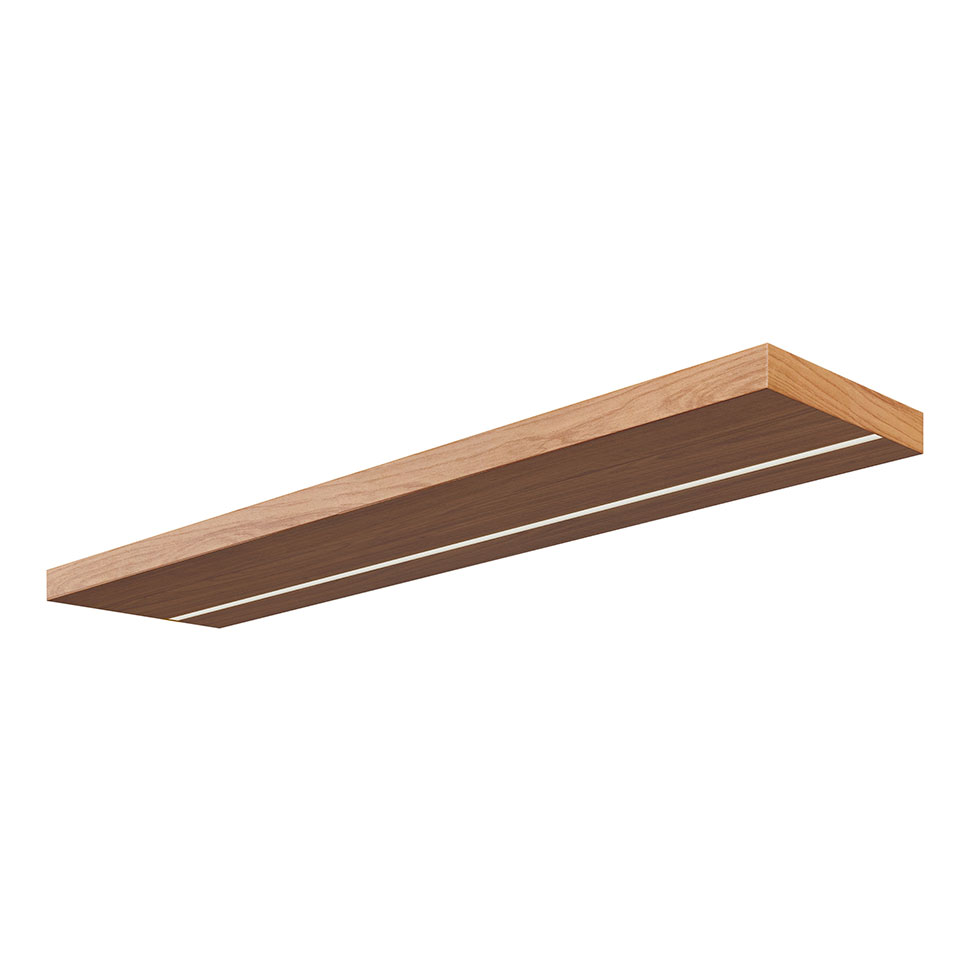 Prateleira Mirele com Fita LED Freijó 135 cm