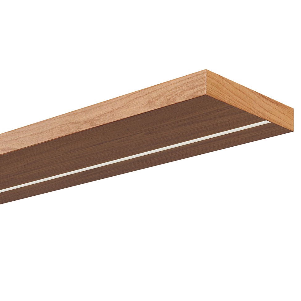 Prateleira Mirele com Fita LED Freijó 135 cm