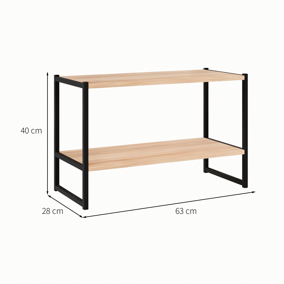 Prateleira Shelf Calvi e Preta 40 cm