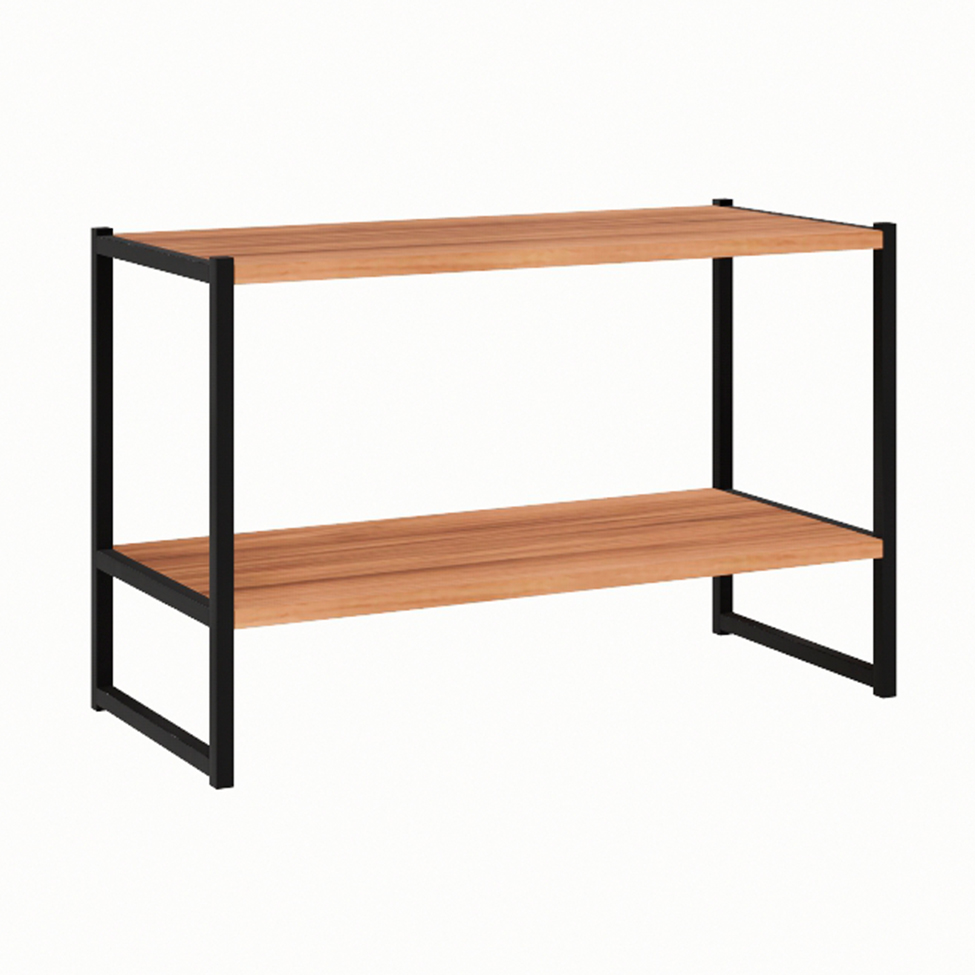 Prateleira Shelf Nogal Sevilha e Preta 40 cm