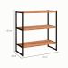 Prateleira Shelf Nogal Sevilha e Preta 66 cm