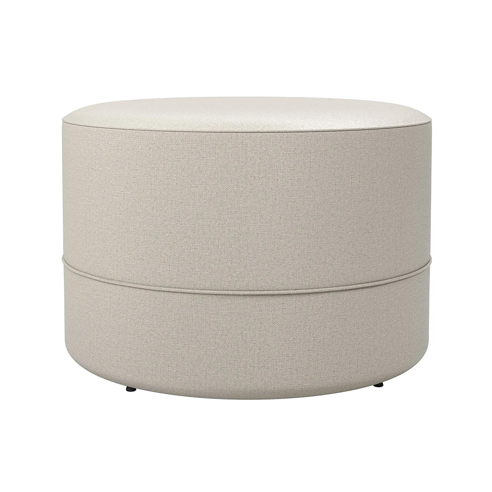 Puff Clarice Linho Areia 62 cm