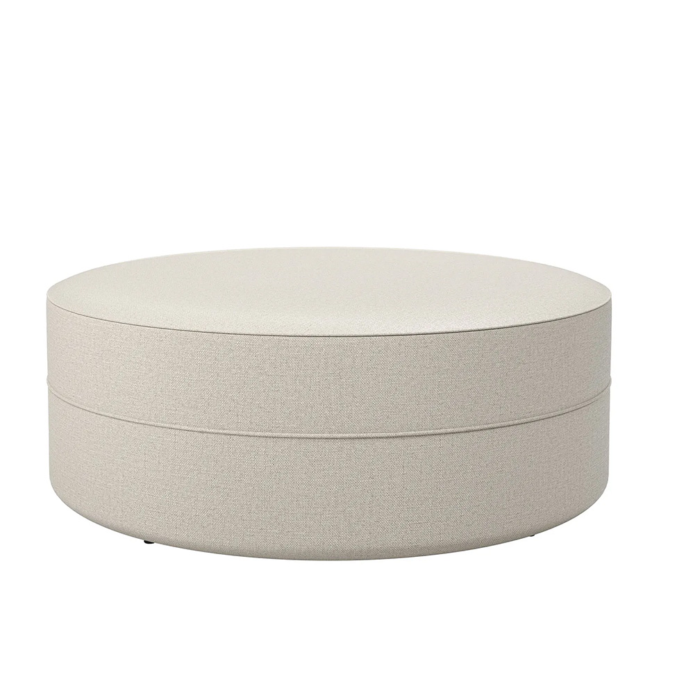 Puff Clarice Linho Areia 83 cm