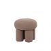 Puff Conexão Bouclé Cinza