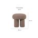 Puff Conexão Bouclé Cinza