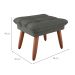 Puff Nantes Suede Cinza