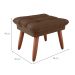 Puff Nantes Suede Marrom