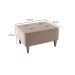 Puff Piva Suede Bege