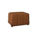 Puff Retangular Beirute Couro Conhaque 60 cm