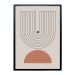 Quadro Abstrato Arco Íris Minimalista I com Vidro Colorido 50x70 cm