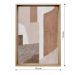 Quadro Abstrato Formatos Terrosos II com Vidro Colorido 50x70 cm