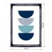 Quadro Abstrato Geométricos II com Vidro Colorido 60x90 cm