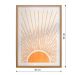 Quadro Abstrato Raios de Sol sem Vidro Colorido 30x40 cm