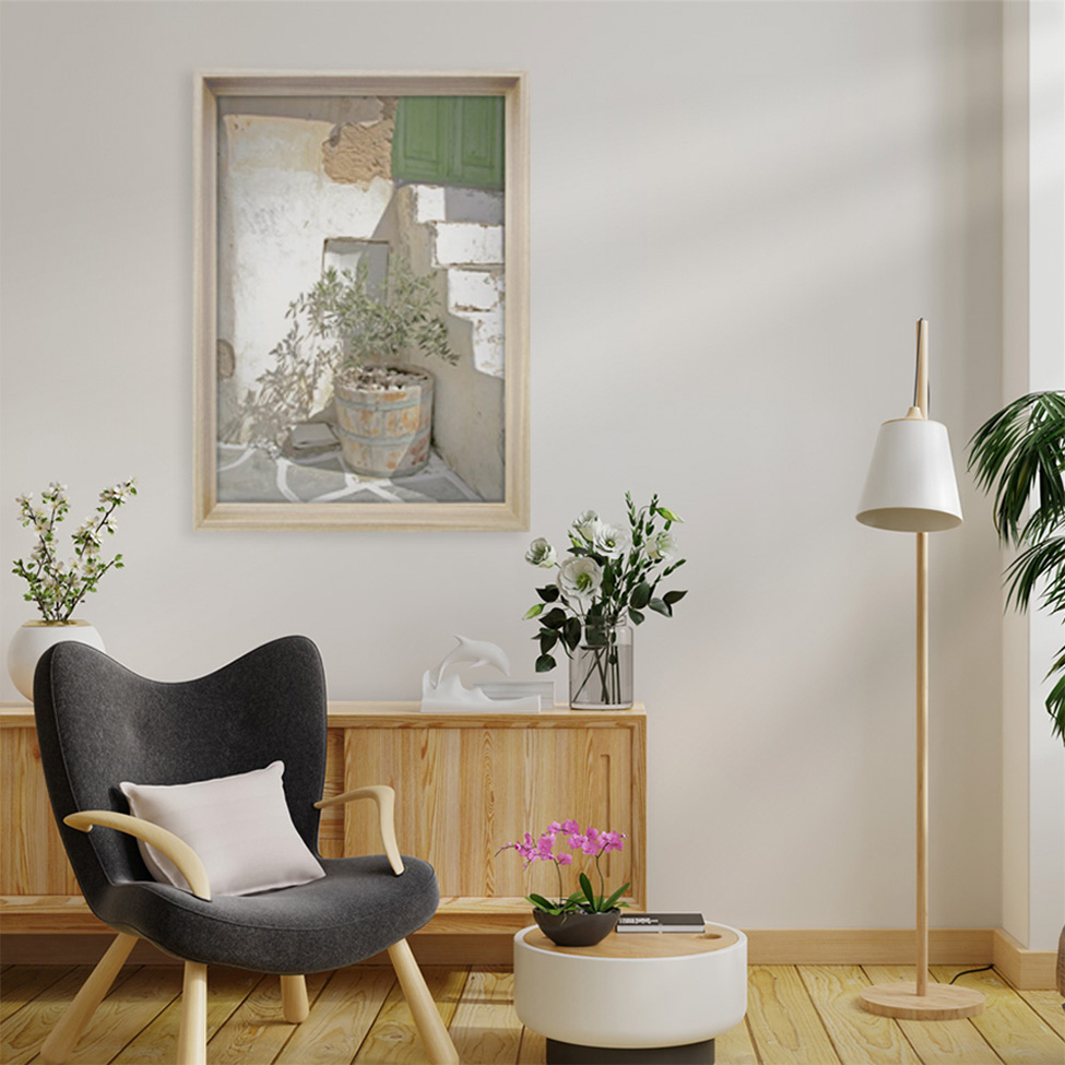 Quadro Clássico Arquitetura I com Vidro Colorido 40x60 cm