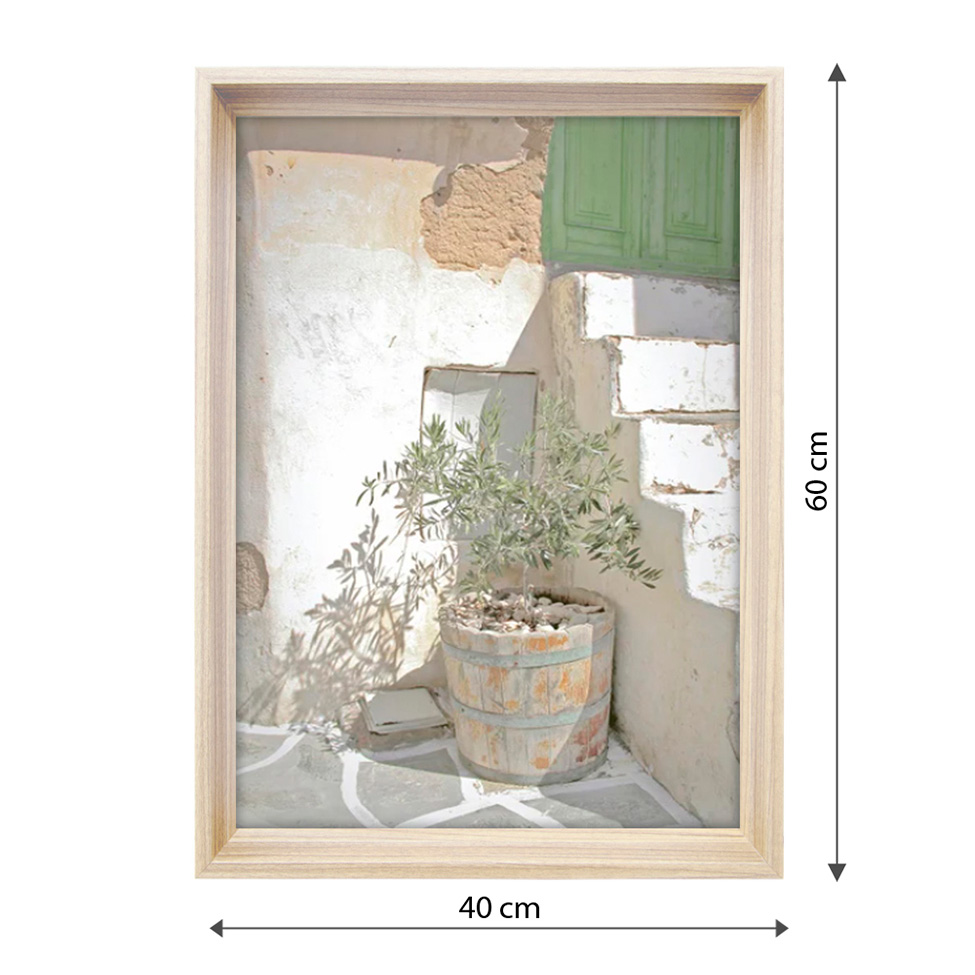 Quadro Clássico Arquitetura I com Vidro Colorido 40x60 cm