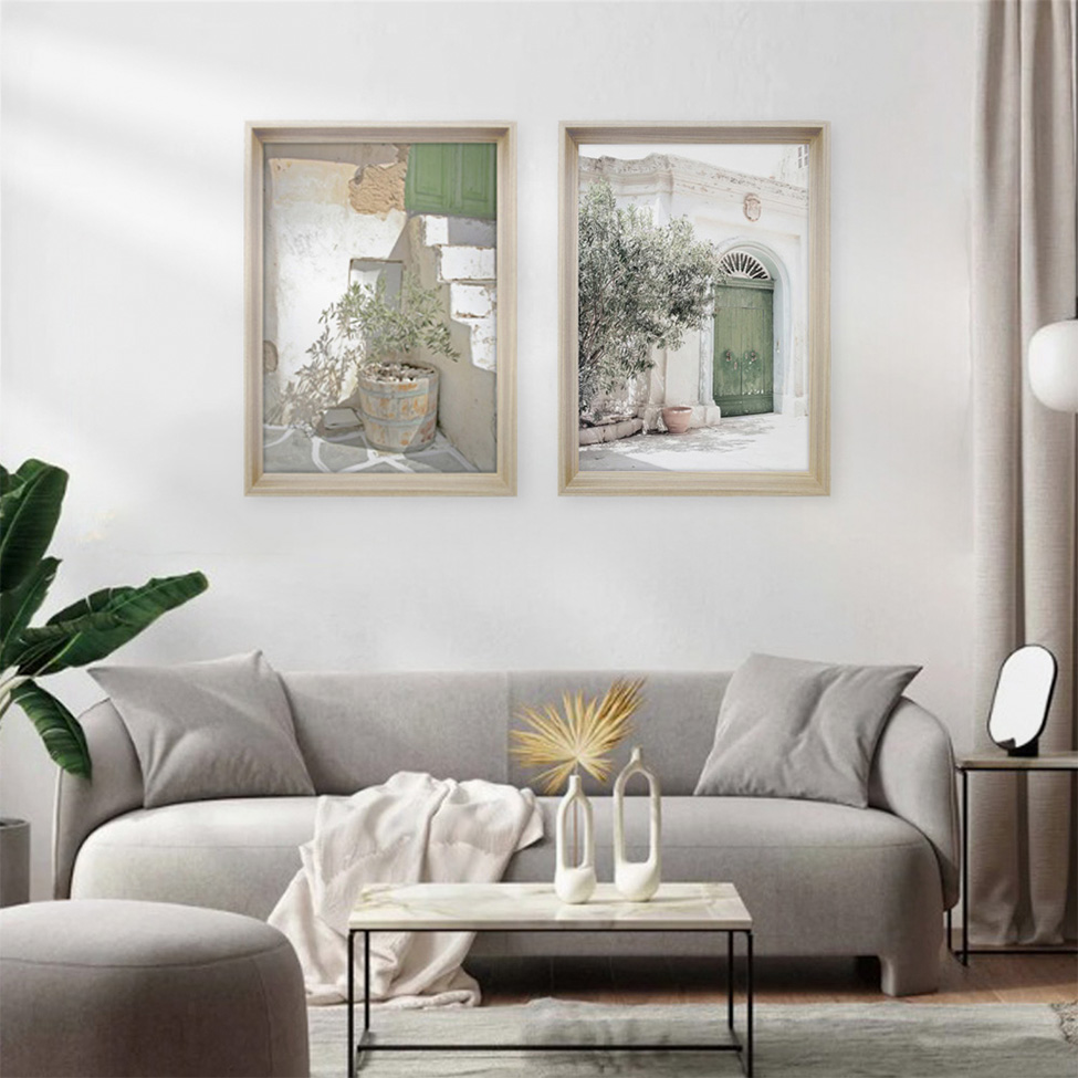 Quadro Clássico Arquitetura II com Vidro Colorido 40x60 cm