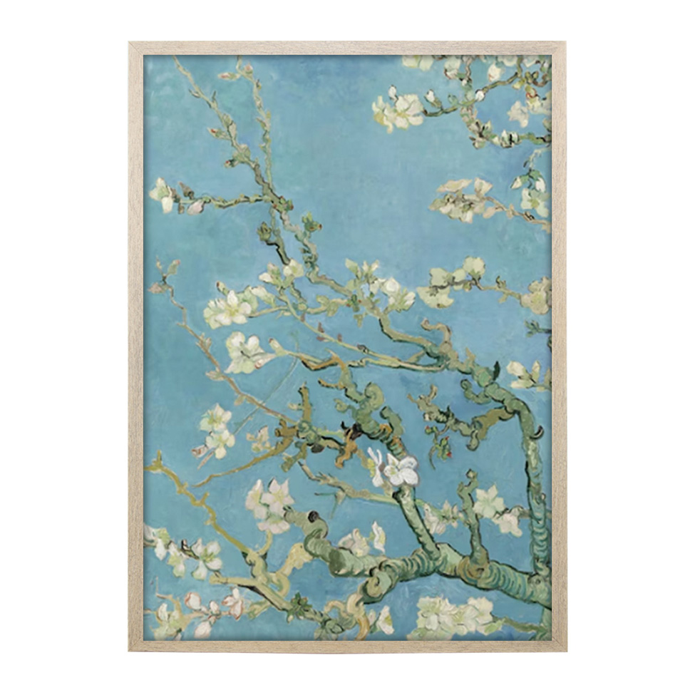 Quadro Clássico Flores I com Vidro Colorido 50x70 cm